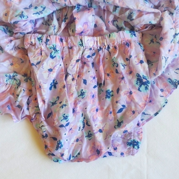 NEW hatley soft spring floral ruffle dress with diaper cover 18-24 months baby - Picture 6 of 9